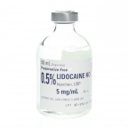 Lidocaine 0.5% 50ml SDV - PF